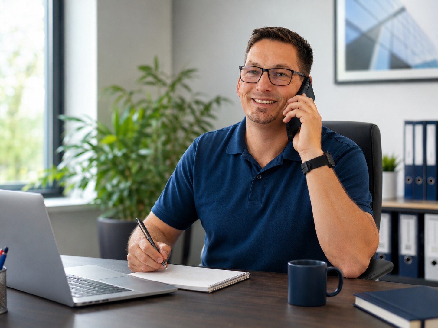 Persönlicher Ansprechpartner von puraflux am Telefon